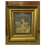 Ornate Gold Frame w/ Infant Portrait Photo