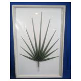Framed Green Leaf Wall Art Decor