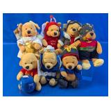 (7)Disney Store Pooh Bean Bag Plush Set