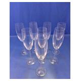 Clear Glass Champagne Flutes