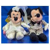 Disney Bride & Groom Mickey Minnie Plush Set