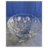 Footed Glass Serving Bowl