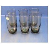 Smoke Gray Highball Drinking Glasses