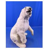 Glass Polar Bear Figurine Standing Pose