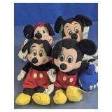 Disney Mickey Mouse Bean Bag Plush Lot