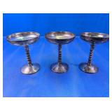 Metal Twisted Vine Stem Goblets Set