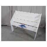 White Freestanding Fishing Rod Rack