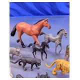 Plastic Animal Figurines and Figure Lot