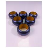 Set of (6) Wooden Napkin Rings