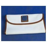 Dooney & Bourke White Pebble Grain Slim Wallet