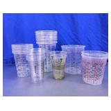 Assorted Plastic Mixing Measuring Cups