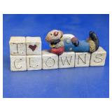 I Love Clowns Resin Figurine