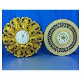 Decorative Wall Clock Pair