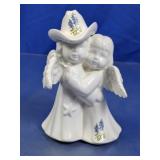 Ceramic Angel Figurine With Cowboy Hat
