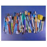 Assorted Paint Brushes & Foam Applicators