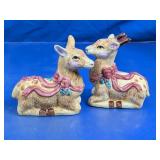 Ceramic Deer Figurine Salt & Pepper Set