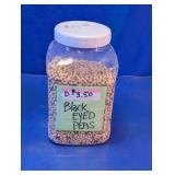 Jar of Black Eyed Pea Seeds