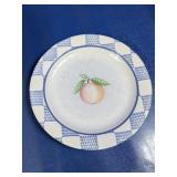 (8)Vintage Fruit Design Ceramic Plate Set