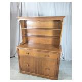 Wood Hutch Cabinet with Shelves