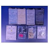 Alphabet Sticker Sheets & Craft Lot