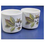 Leaf Pattern Cups Pair
