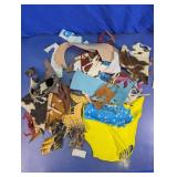 Assorted Leather & Fabric Craft Scraps