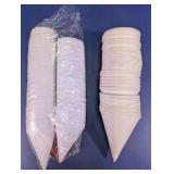 White Disposable Cone Cups