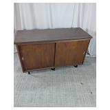 Wood Sliding Door Storage Cabinet