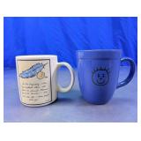 (2)Vintage Inspirational & 'Dad' Glass Mug Duo