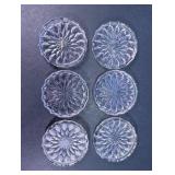 (6)Bavaria 24% Lead Crystal Coasters Lot