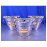 Galvanized Metal Buckets Lot