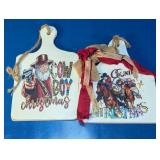 Western Christmas Decorative Hanging Signs