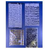 Assorted Alphabet & Number Craft Stickers