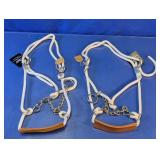Rope Chain Halters w/ Leather Nosebands