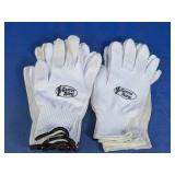Cactus Ropes White Cotton Roping Gloves