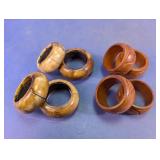 Assorted Wooden Napkin Rings Set