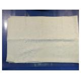 Vtg Rectangular Damask Linen Tablecloth