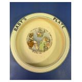 Antique Roseville Pottery Baby Plate