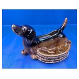 Brown MCM Dachshund Dog Planter