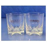 Chivas Regal Etched Glass Whiskey Tumblers