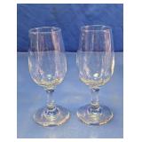 Clear Stemmed Glass Drinking Glasses