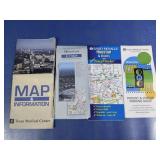 4 Vintage Houston Area Maps