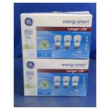 (2) GE Energy Smart 60W Replacement CFL Bulbs