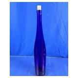 Vintage Cobalt Blue Glass Decorative Bottle
