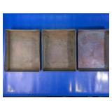 Vintage Copper Trays Set
