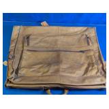 Vintage Leather Garment Travel Bag
