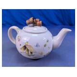 Birdhouse Design Glass Teapot