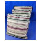 Striped Throw Pillows Set