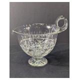 Lg Lead Crystal Gravy Boat w/ Ladle