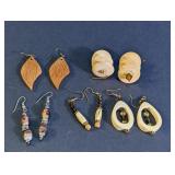 Wood & Beaded Dangle Earrings Assortment